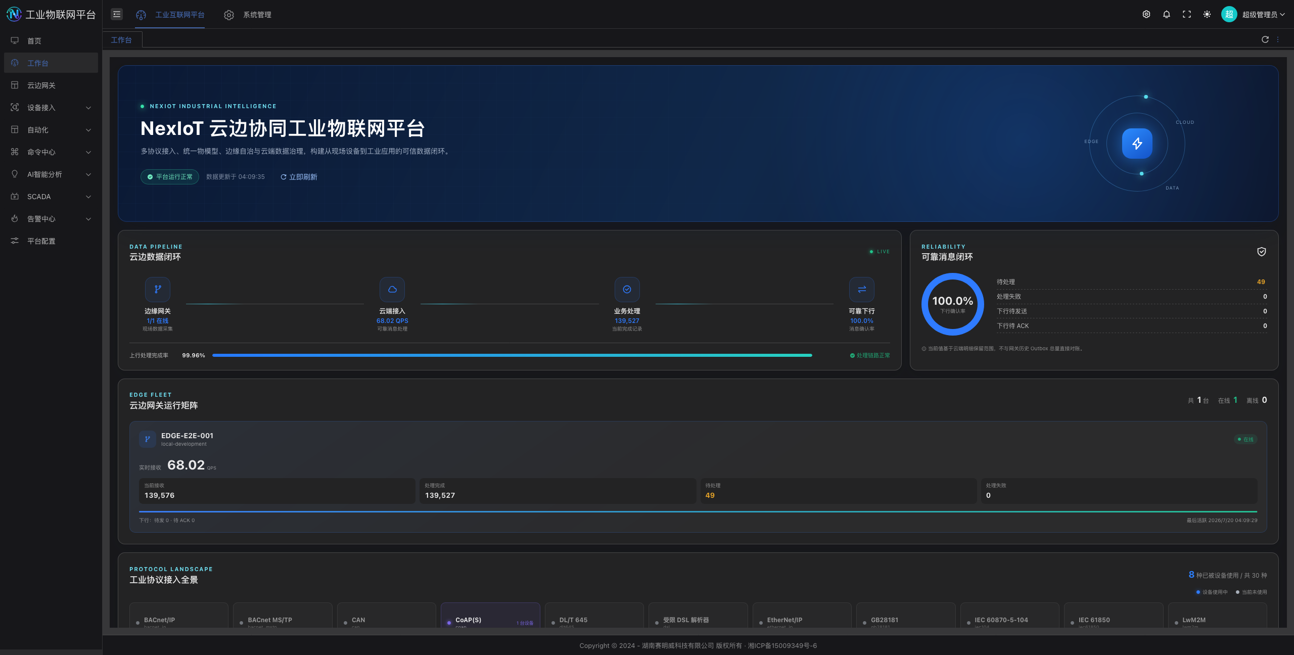 NexIoT 物联网边缘网关产品界面 1